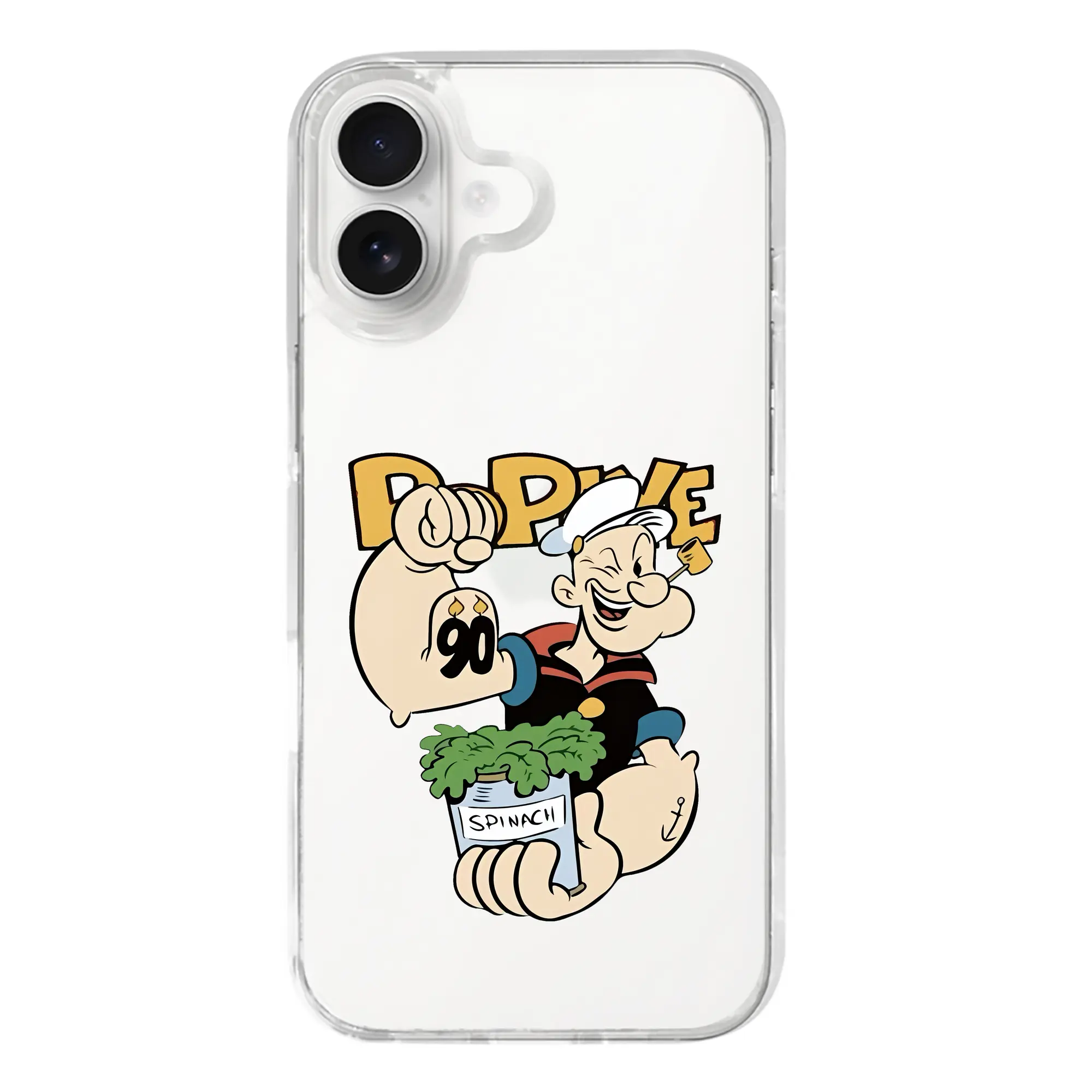 ポパイ グッズ ポパイ - iPhone 17シリーズ 透明スマホケース – 薄型・耐衝撃・精密フィット保護カバー